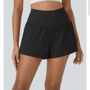 Halara High-Waist Black Athletic Shorts for Women